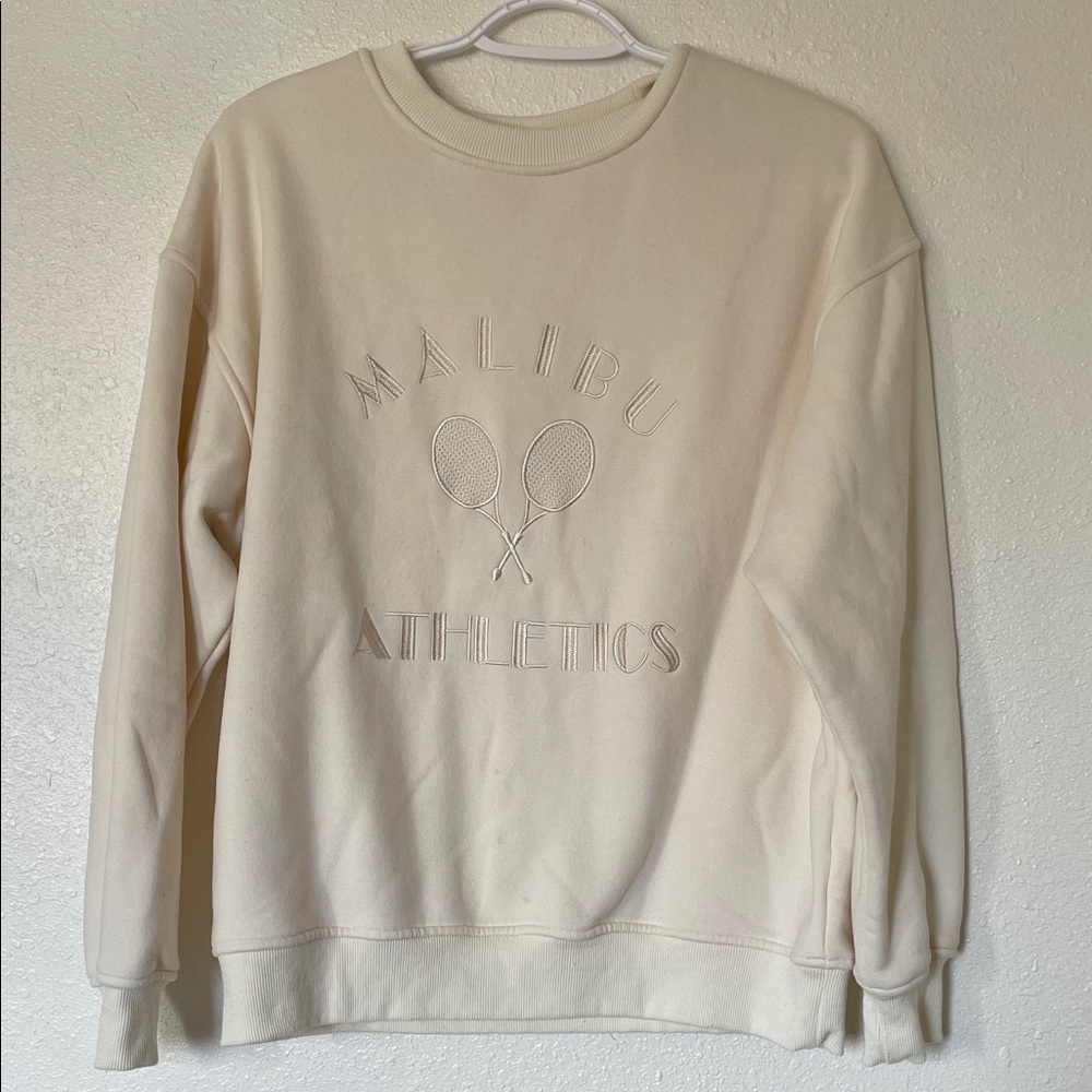 Malibu Athletics Cream Sweater
